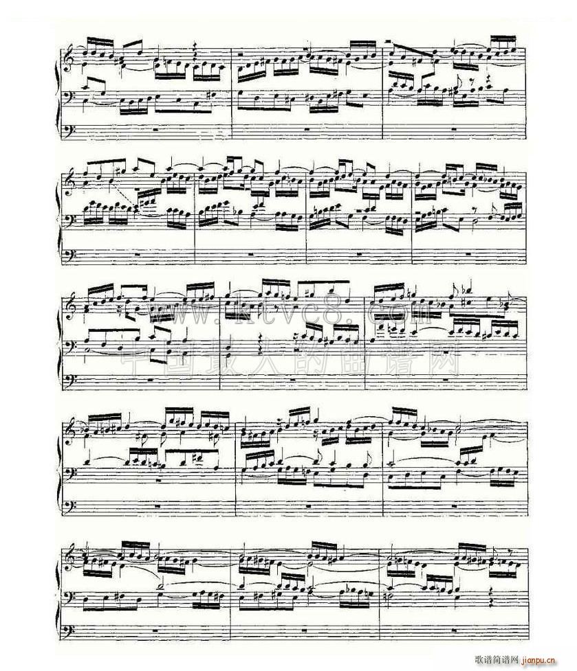 Prelude and Fugue in C Major BWV 547 管风琴谱(十字及以上)6