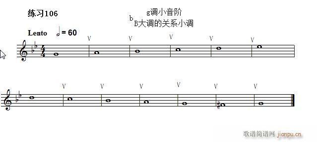 快速入门 附录 视唱浅易经典练习曲 106(十字及以上)1