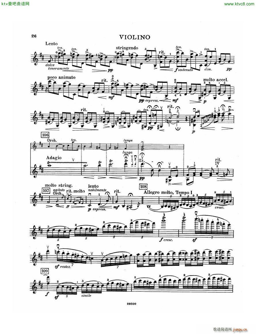 Elgar Violin Concerto Vn(钢琴谱)26