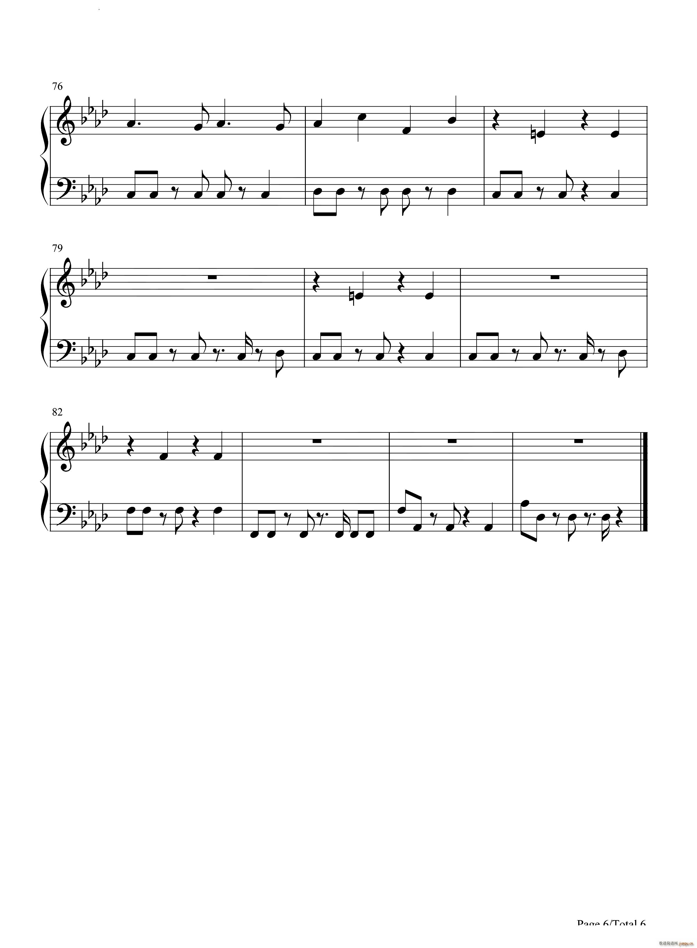 Padam Padam(钢琴谱)7