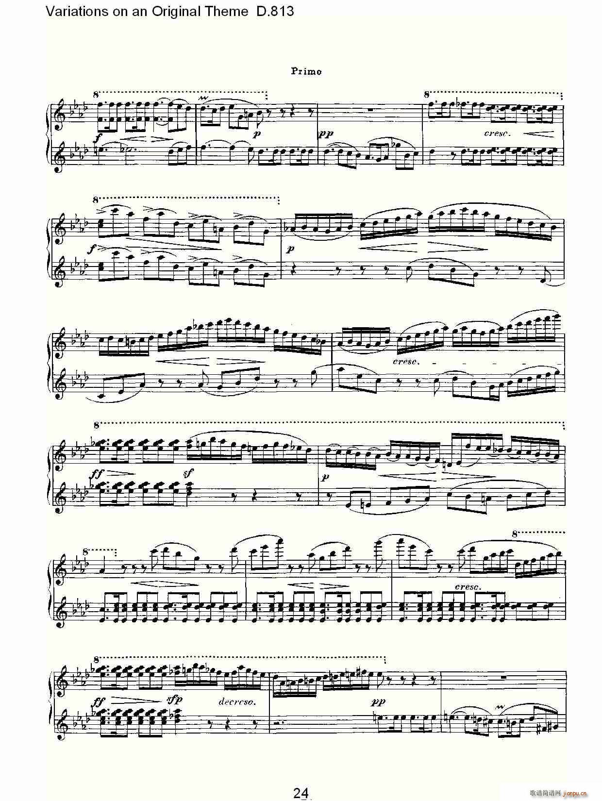 Variations on an Original Theme D.813(十字及以上)24