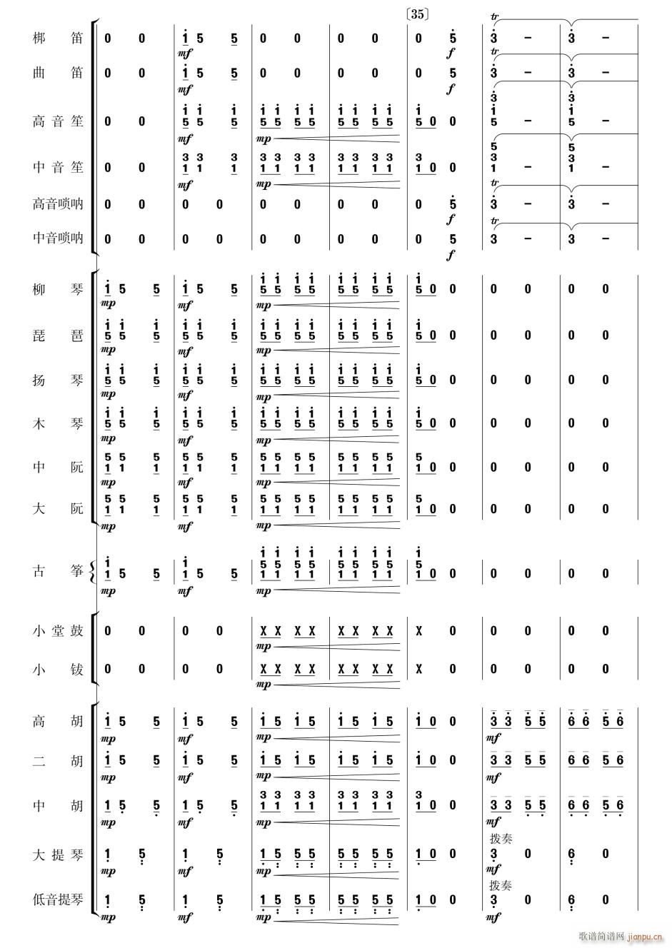 向着母亲歌唱6(总谱)1