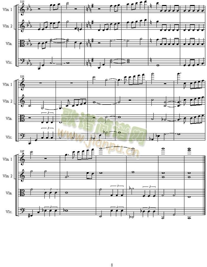 Credits(小提琴谱)8