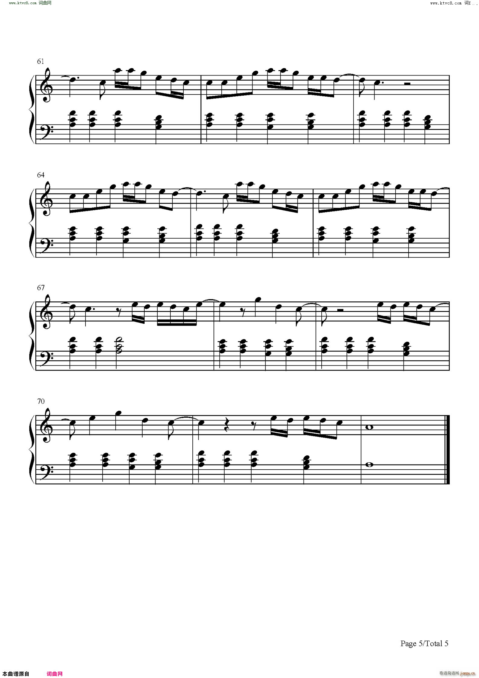 Be Happy(钢琴谱)5