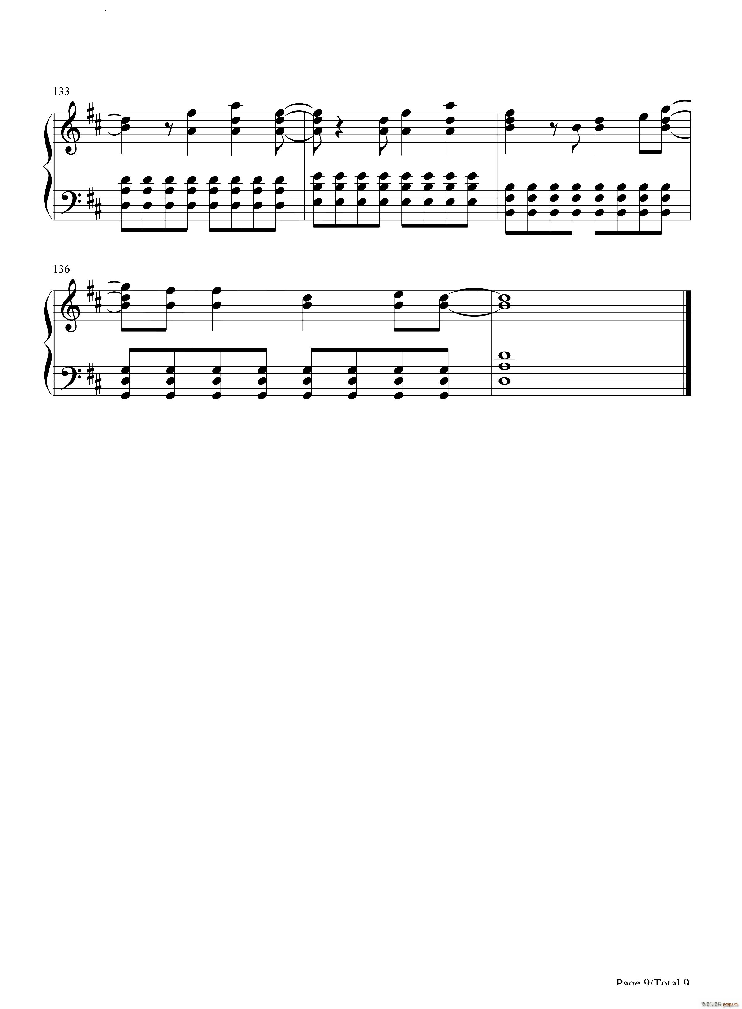 Adams Song(钢琴谱)10