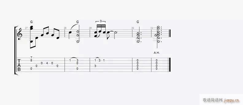 Silent Night指弹 圣诞歌曲 独奏(吉他谱)3