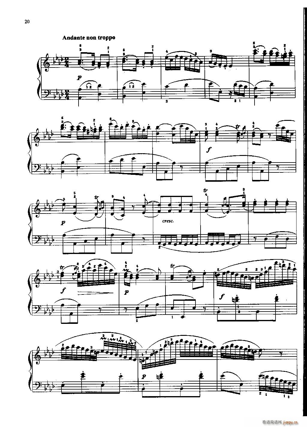 贝多芬小奏鸣曲 四(总谱)5