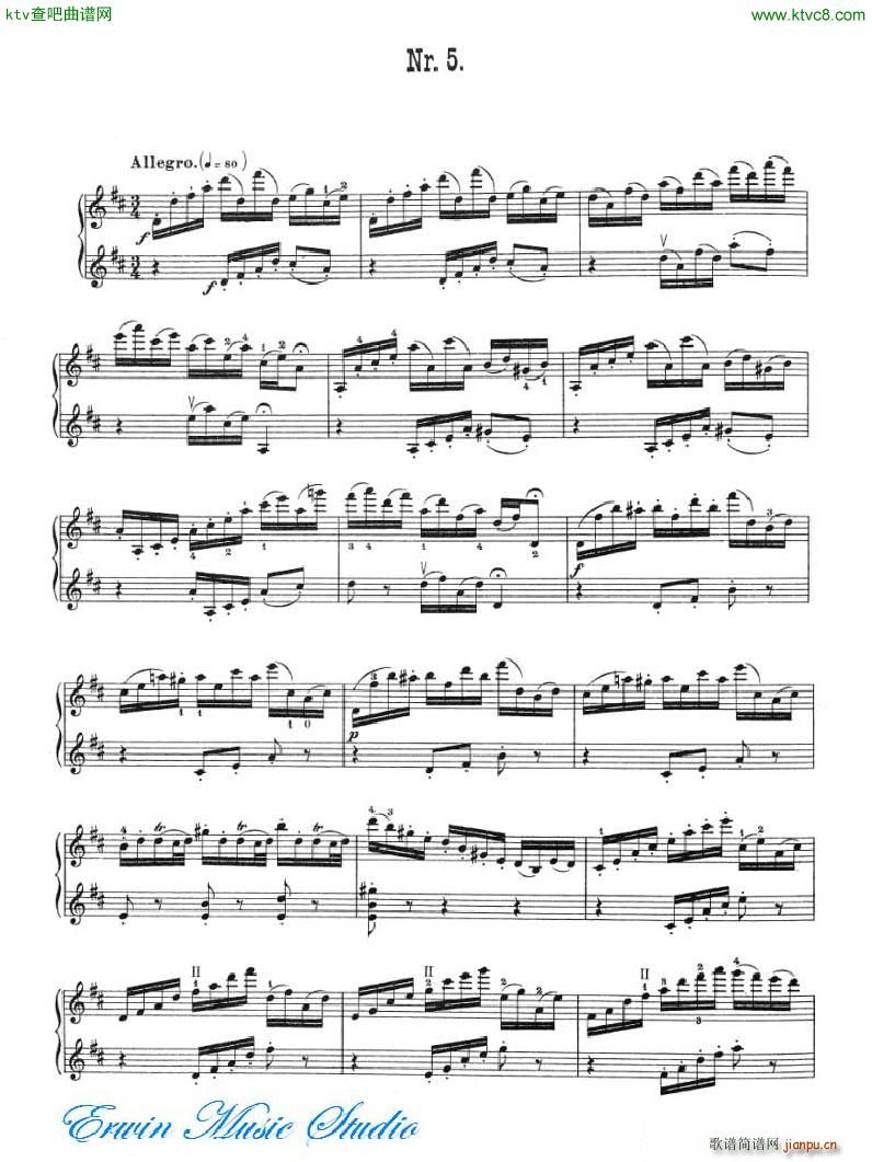 加维尼耶 24首隨想曲Pierre Gavinies 24 Caprices 05 08(十字及以上)1