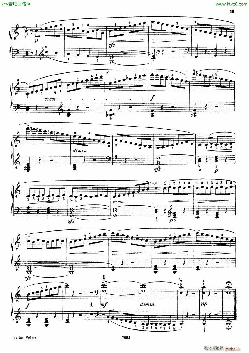 Henri Bertini 1798 1876 25 Easy Etudes Op 100(钢琴谱)12