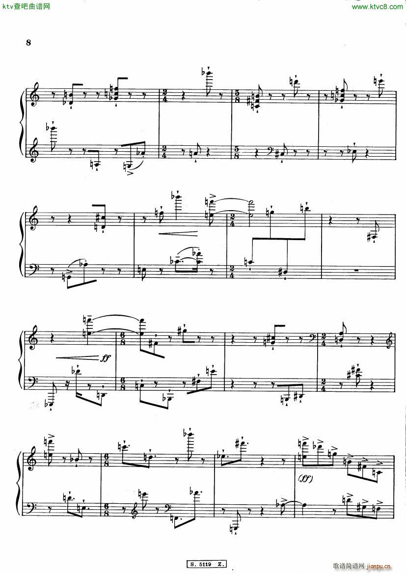 Berio Cinque Variazioni(钢琴谱)9