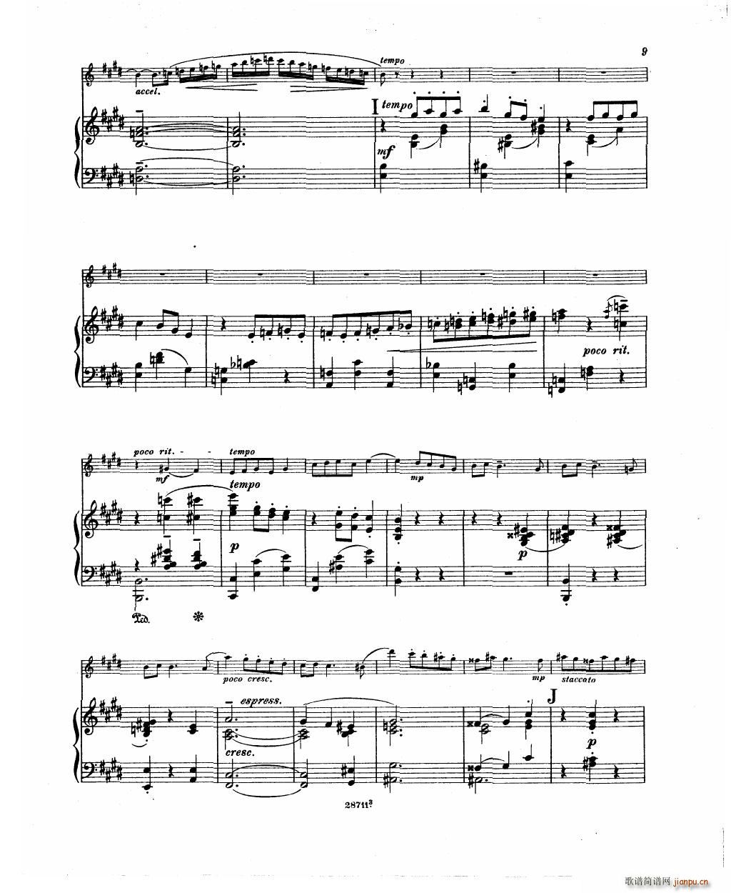 Bowen Humoresque for violin and piano(钢琴谱)11