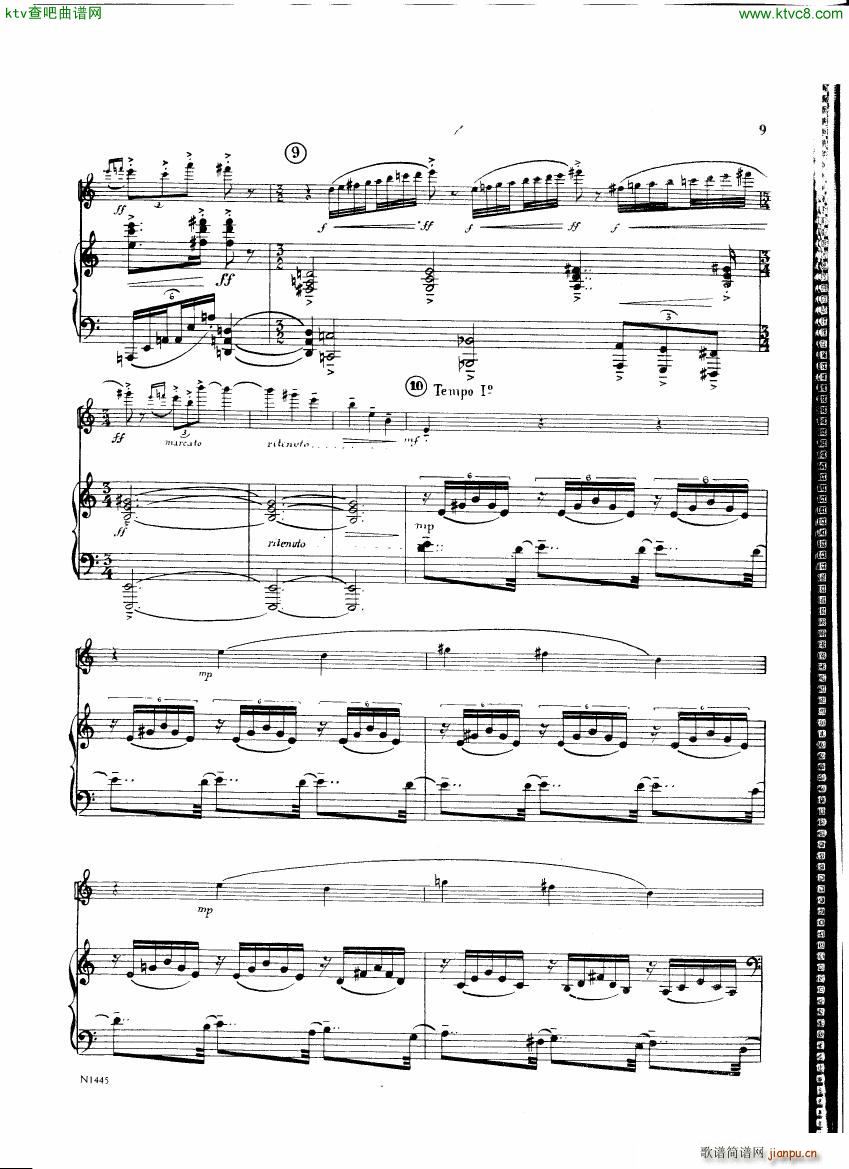 Burton E Flute sonatina score(钢琴谱)8