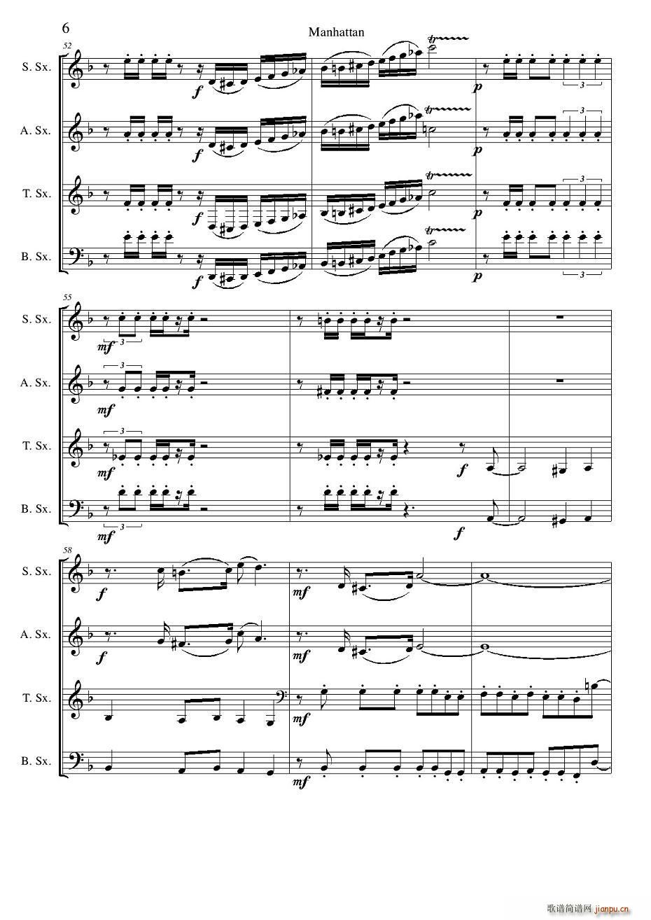 Manhattan score(总谱)6