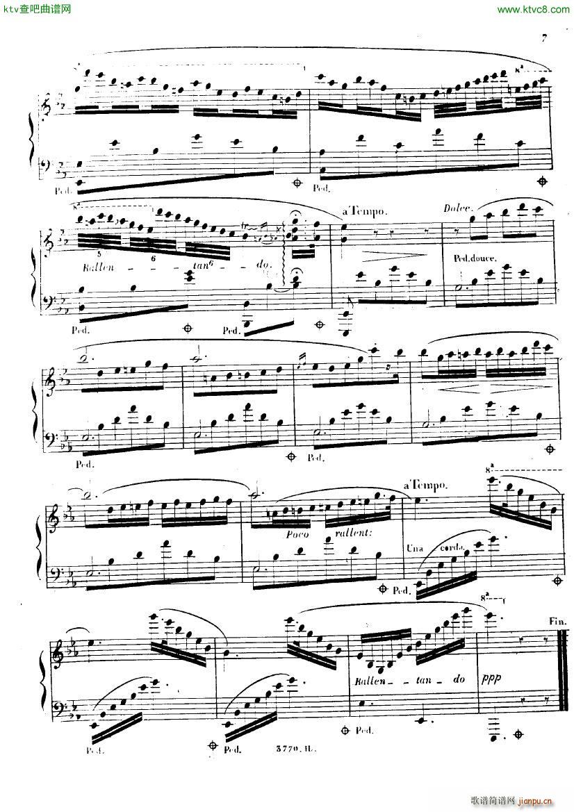 Gutmann Adolf 7e Nocturne(钢琴谱)7