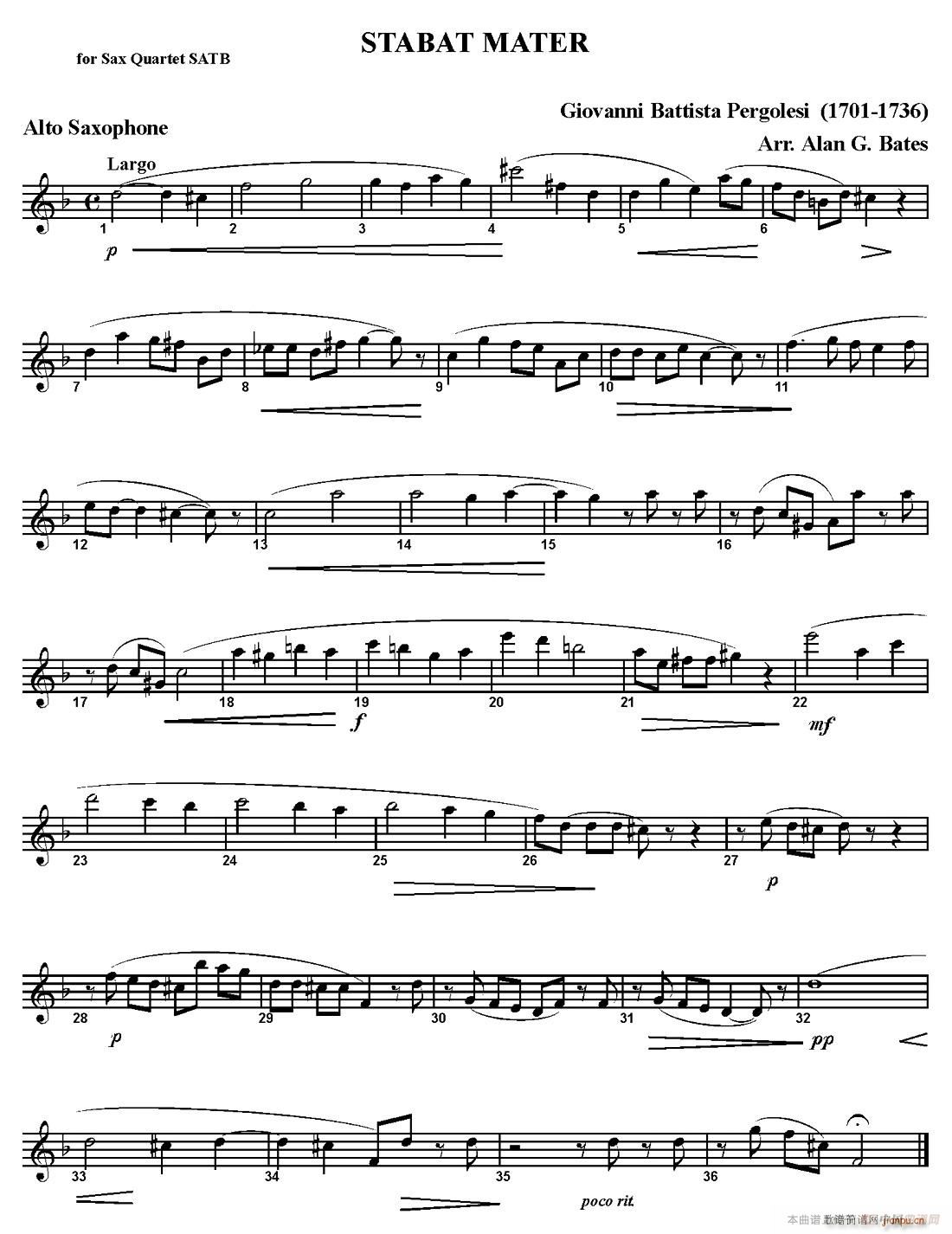 STABAT MATER 四重奏(总谱)3