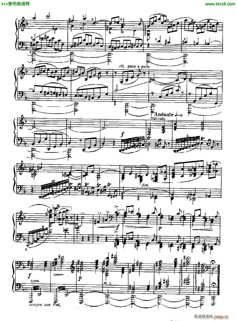 Glazunov Prelude and Fugue in D minor op 62(钢琴谱)13