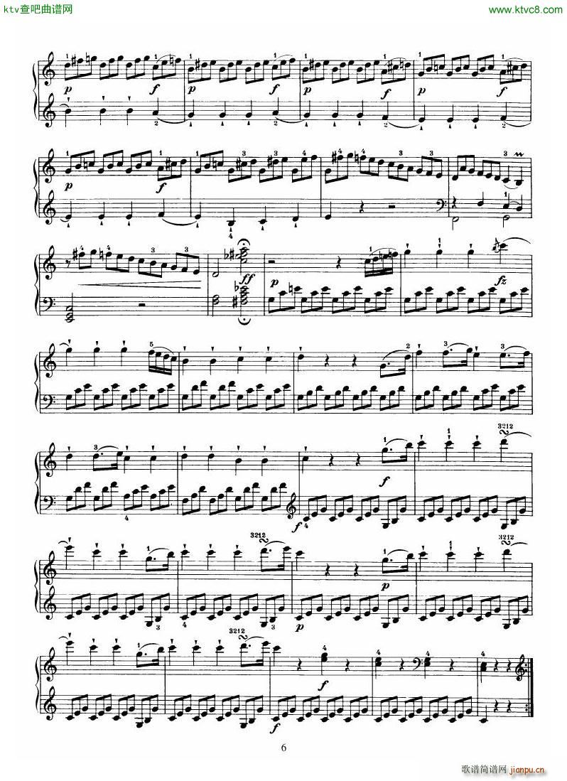 Haydn Piano Sonata No 35 In C(钢琴谱)6