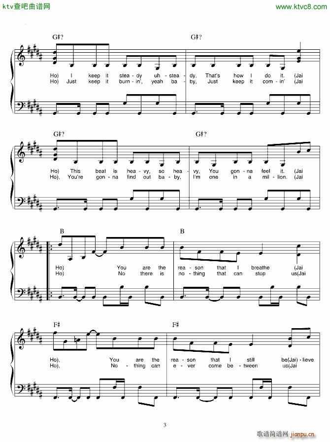 贫民窟的百万富翁(八字歌谱)3