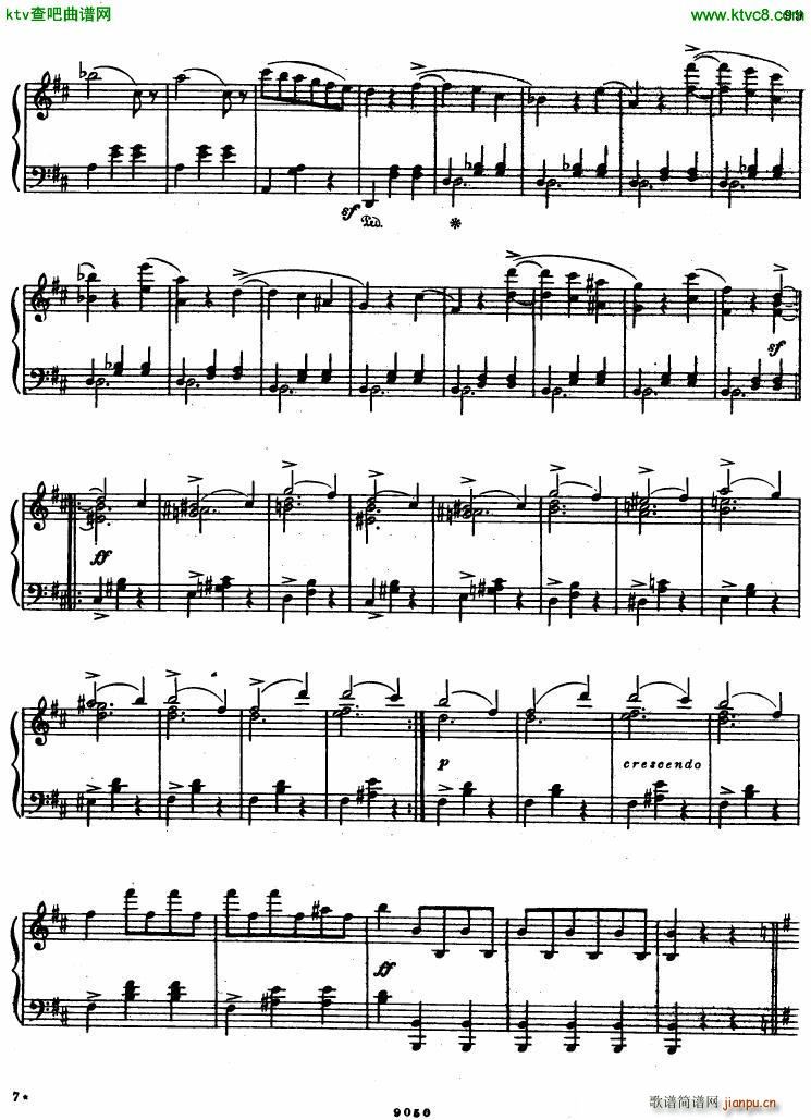 gl vals fant(钢琴谱)5