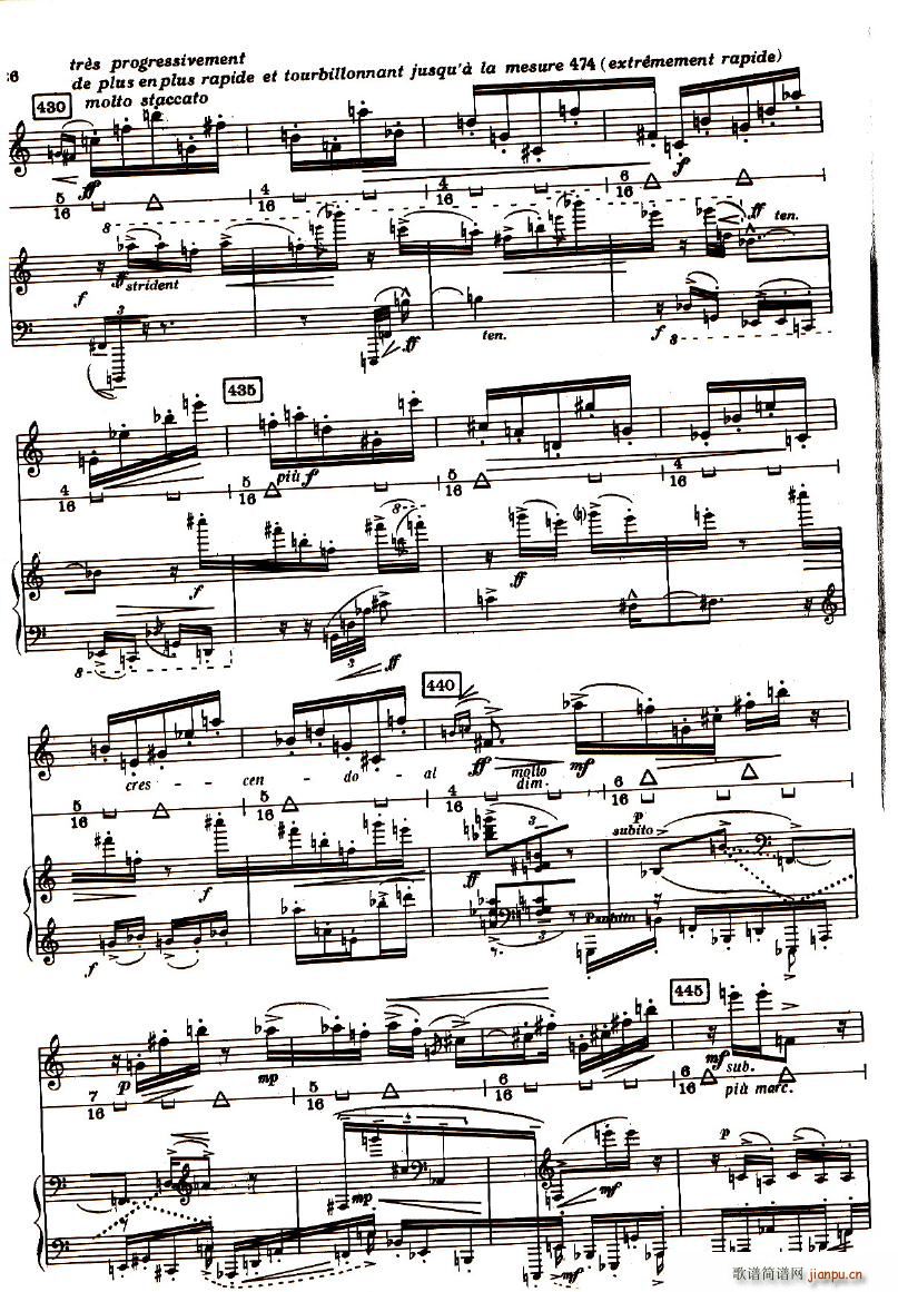 Boulez Sonatine Pour Flute Et Piano(钢琴谱)25