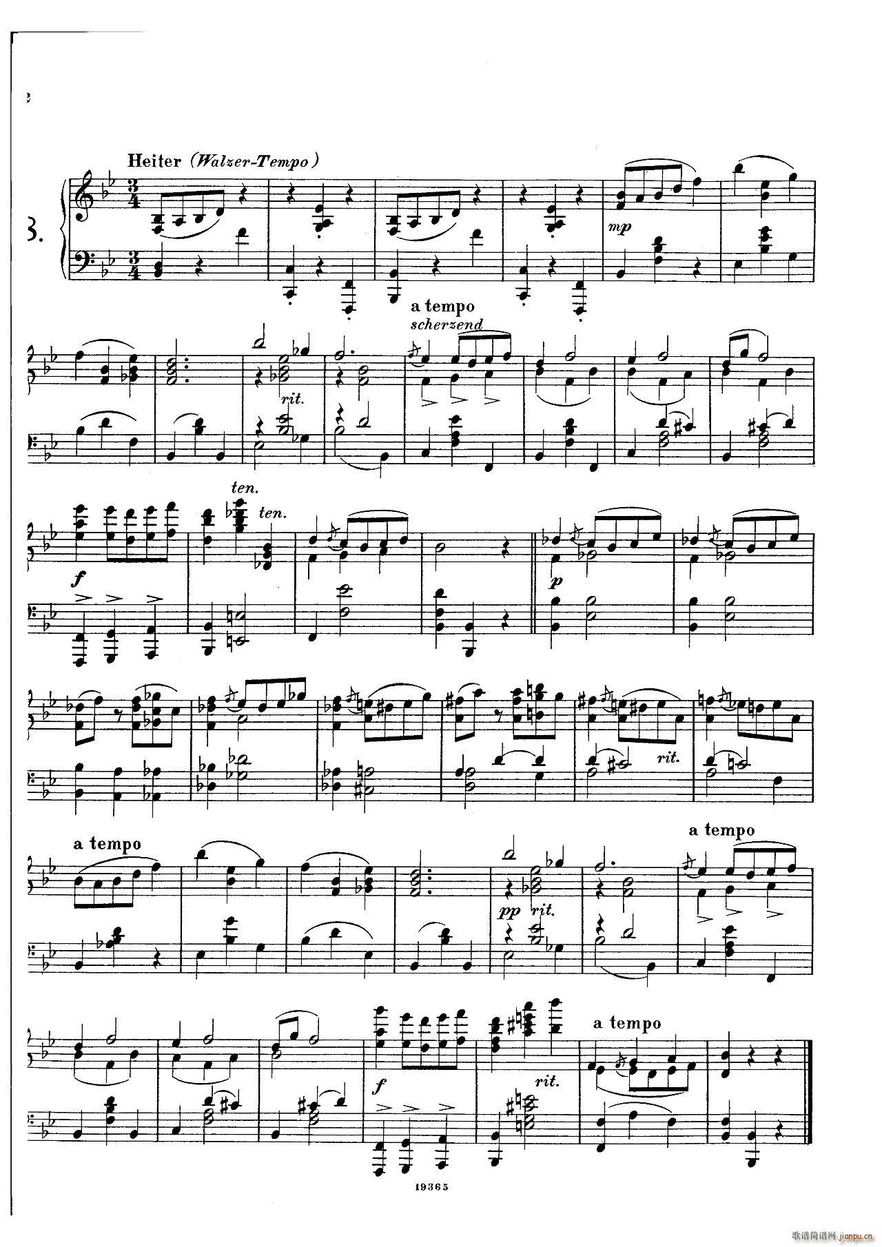 封 泽姆林斯基 Landliche Tanzee Op 1 乡村舞曲(钢琴谱)11