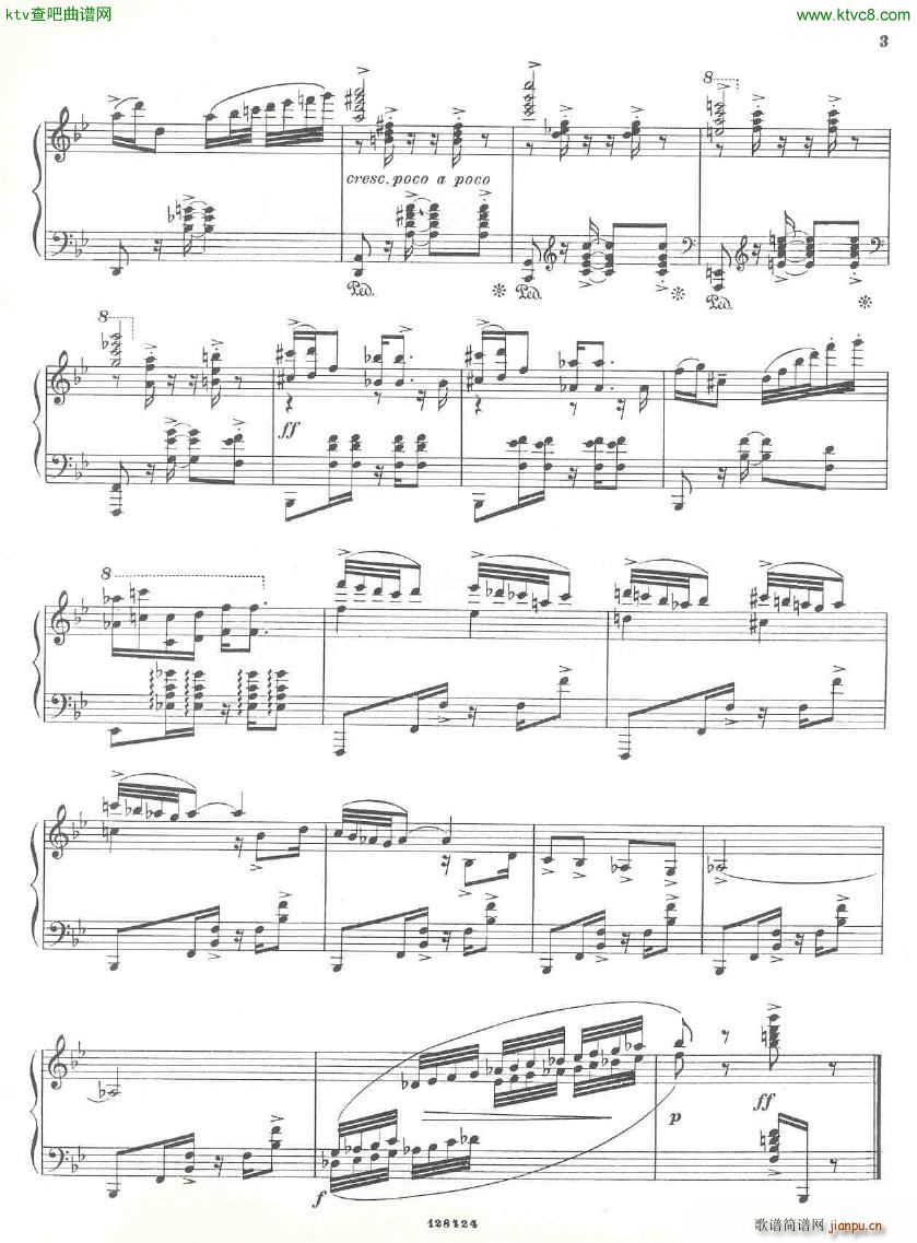 Gershwin 3 Preludes(钢琴谱)3