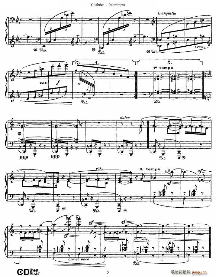 Chabrier Impromptu Impromptu(十字及以上)5
