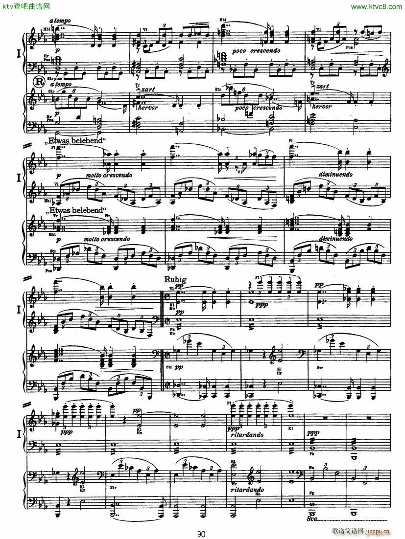 Bruckner Symphony No 4 4 hands arr 二(钢琴谱)39