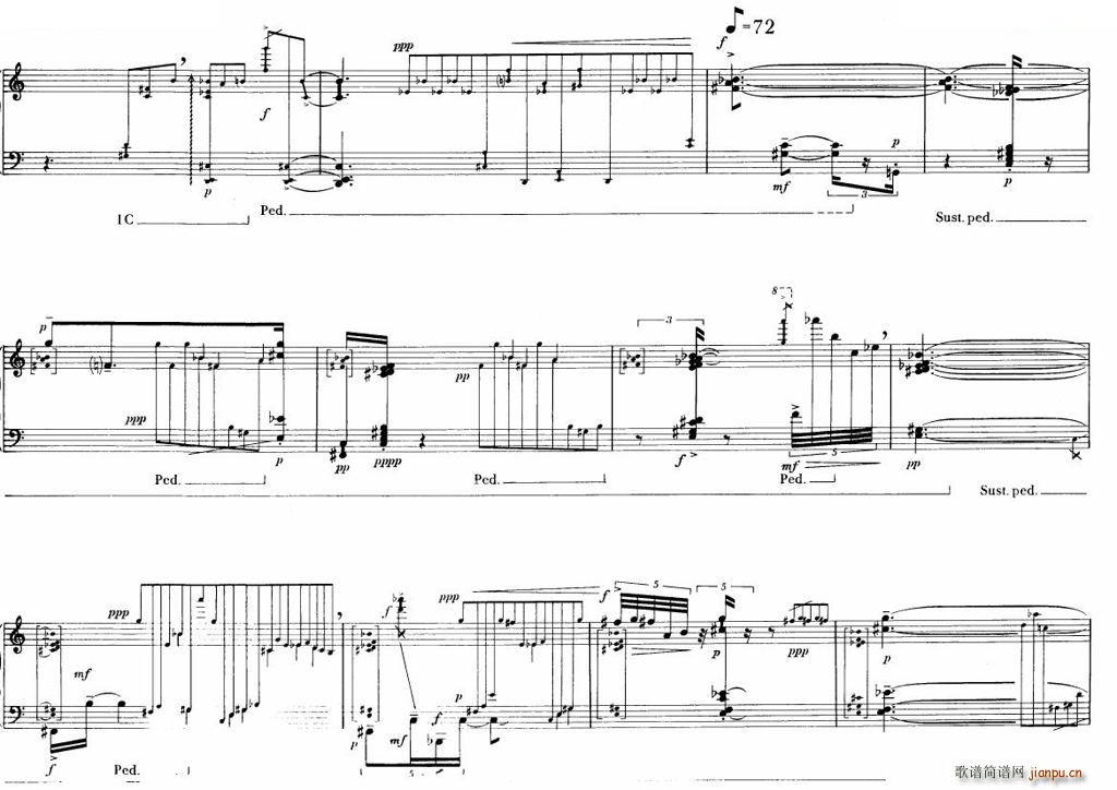 Berio Sequenza IV Sequenza IV(十字及以上)15