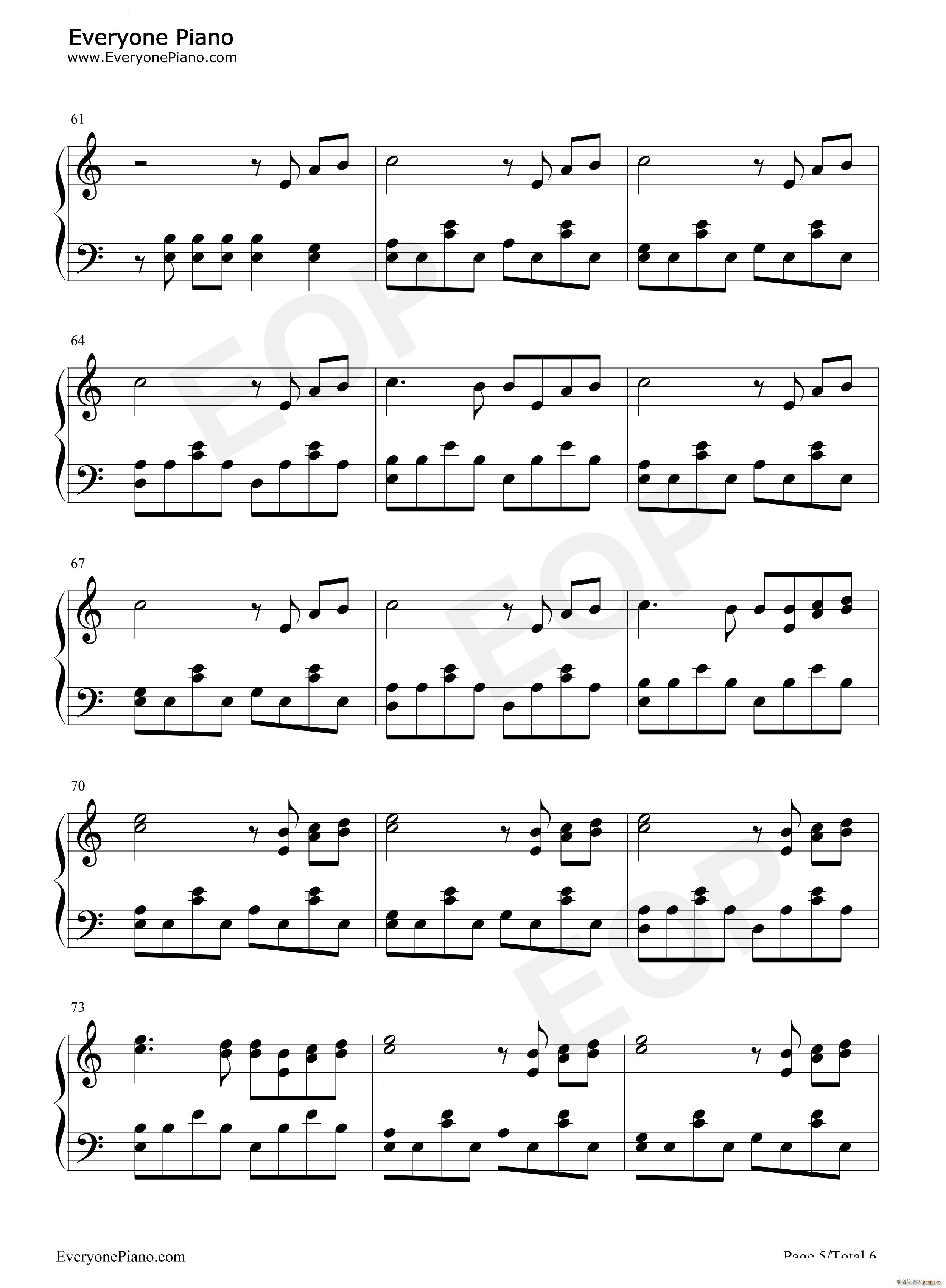 Promise 寂静岭2(钢琴谱)6