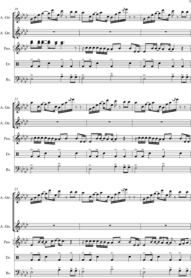 不得不爱(钢琴谱)3