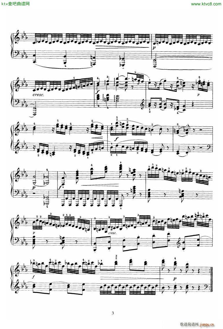 Piano Sonata No 52 in Eb(钢琴谱)3