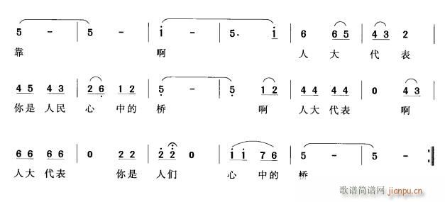 人大代表之歌2(七字歌谱)1