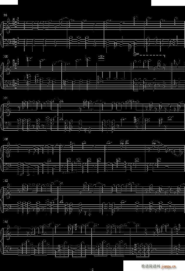妖精的尾巴ed8(钢琴谱)5