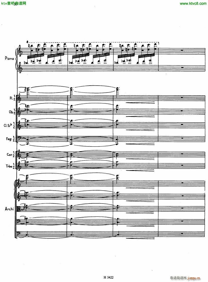 Fiser concerto da camera for piano full score(钢琴谱)28