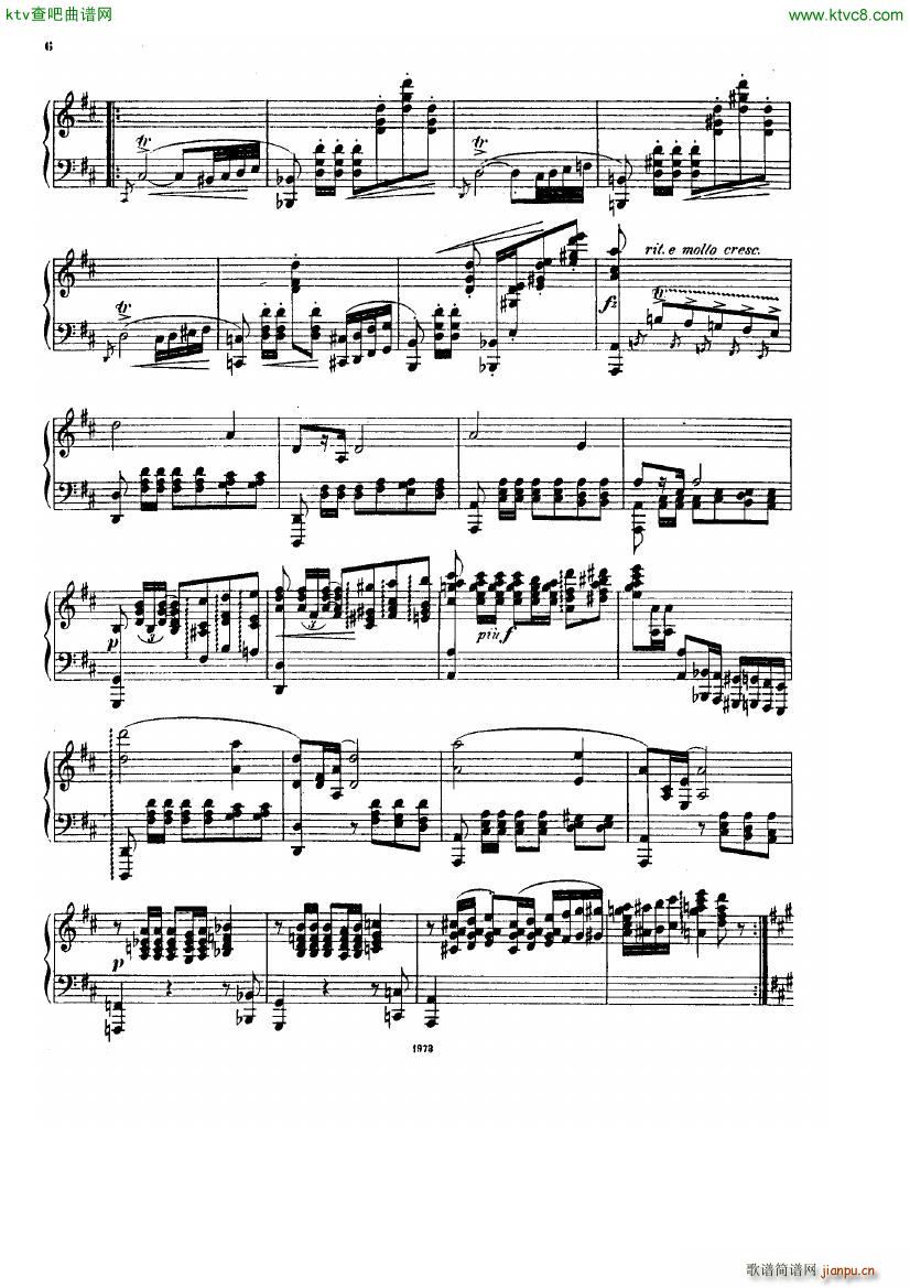 Zichy Chopin Polonaise in A for the left hand(钢琴谱)5