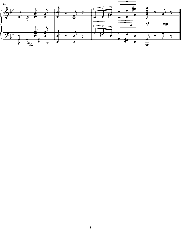 自由舞曲(钢琴谱)5