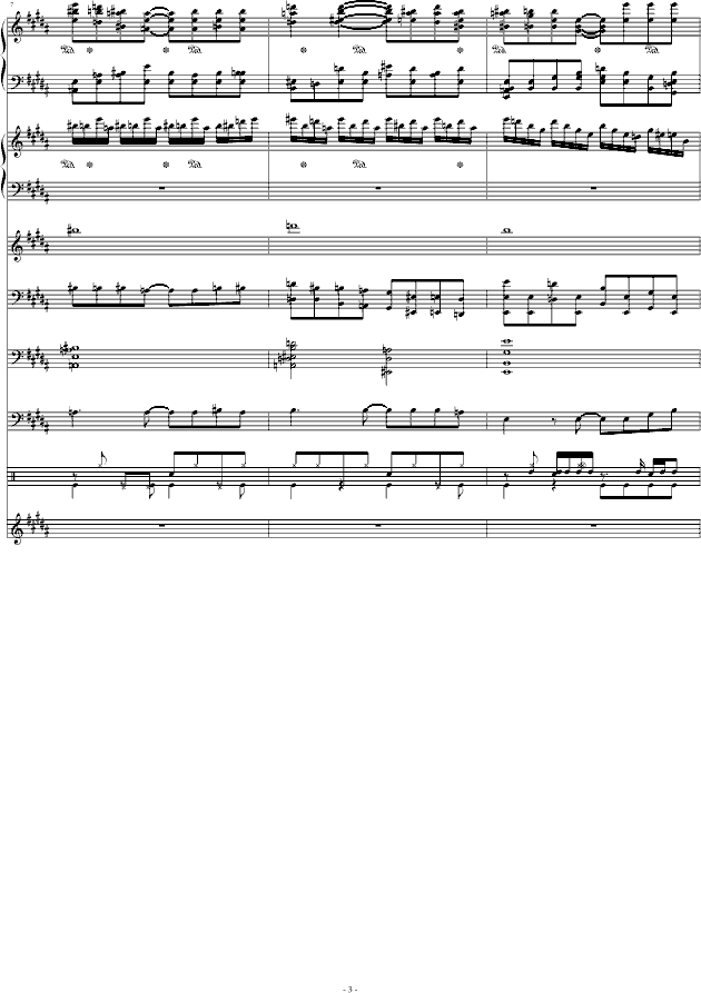 只要有你(钢琴谱)3