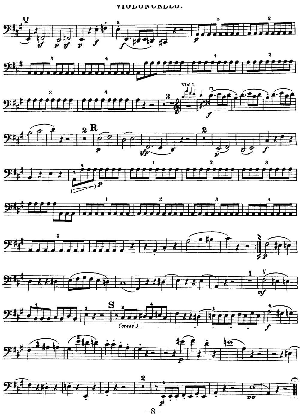 Mozart Quartet No 18 in A Major K 464 Cello(十字及以上)8