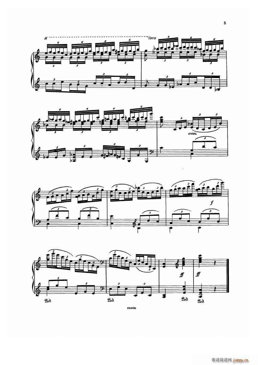 Albeniz op 65 Etudes no 1 7(钢琴谱)5