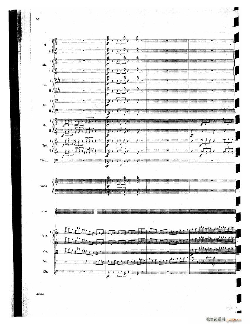 Barber op 14 Violin Concerto Score 二(钢琴谱)25