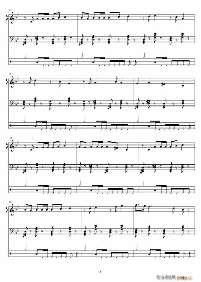 能动时代(四字歌谱)5