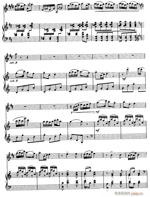 大巴上的春天 单簧管 6(单簧管谱)1