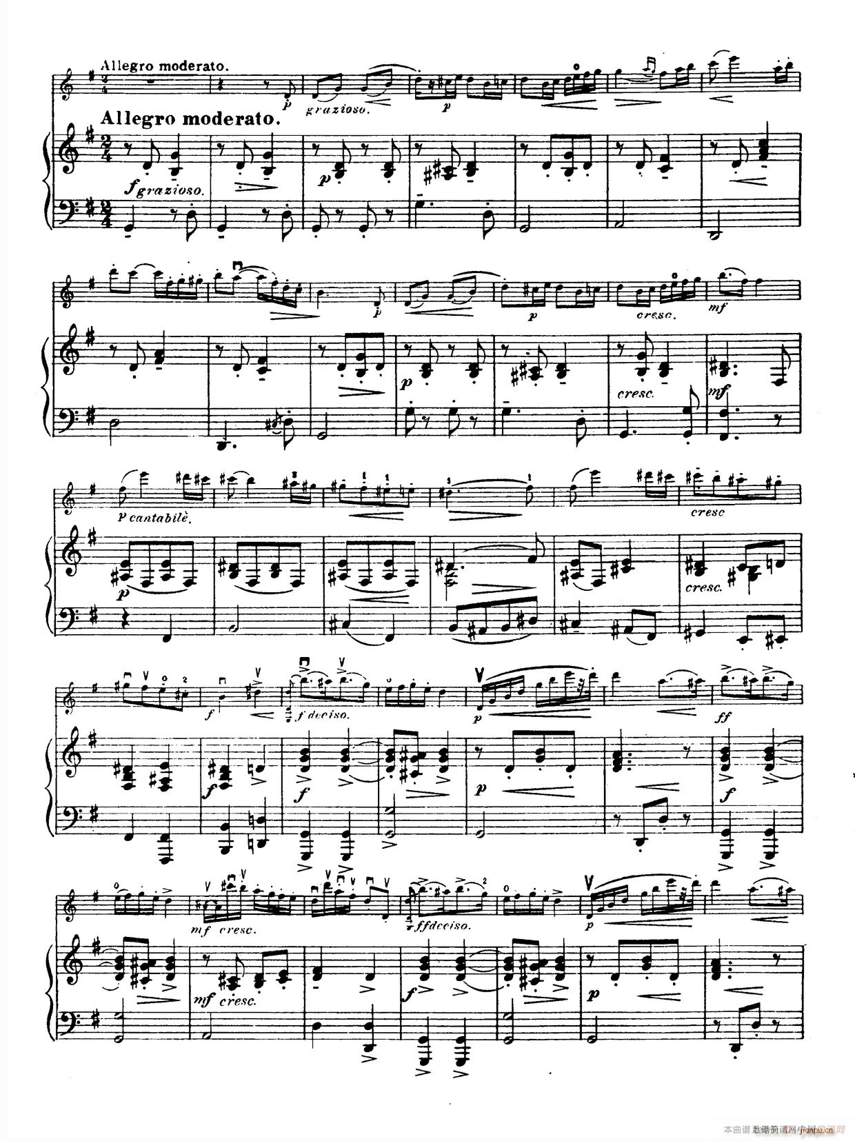 g小调学生协奏曲 塞茨作品第12号(小提琴谱)10