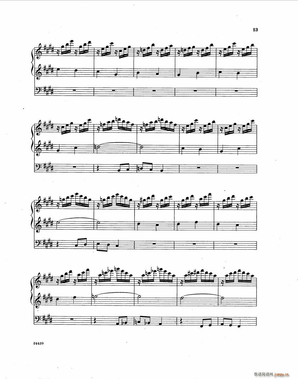 Becker Reme op 43 Sonate 3(钢琴谱)15