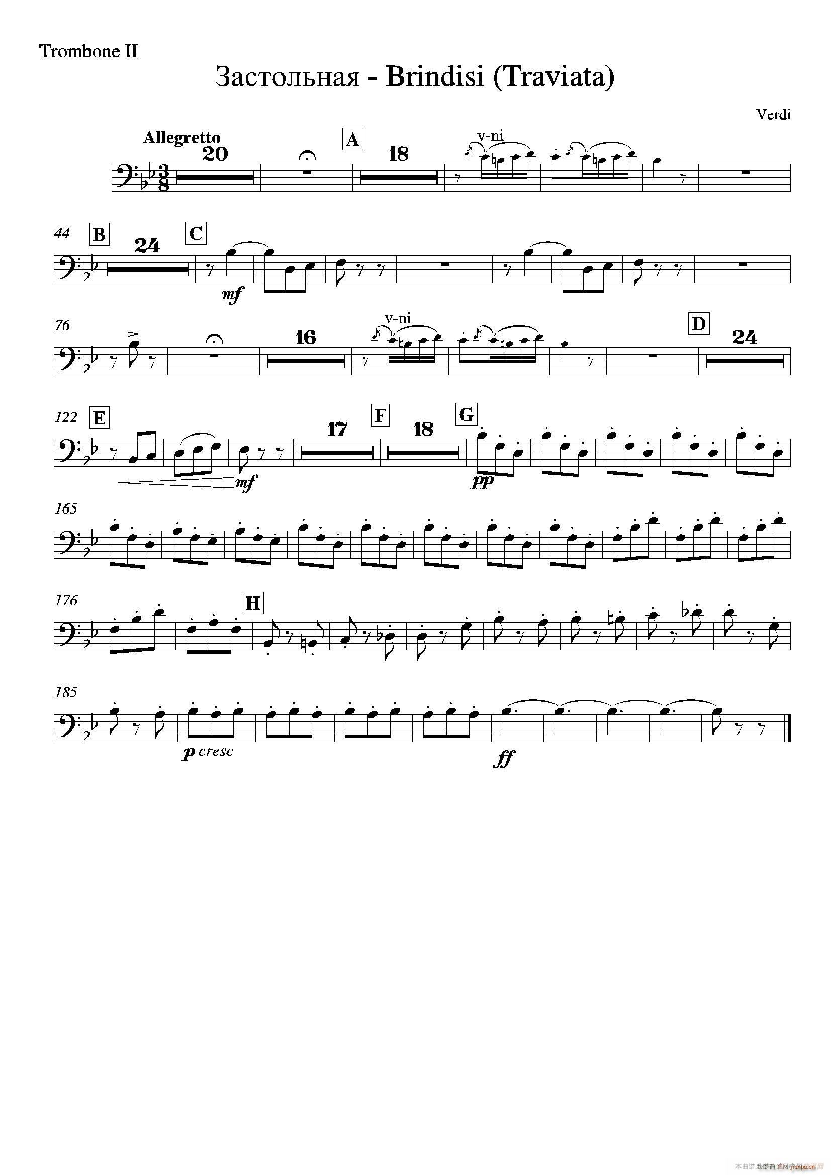 Brindisi La Traviata 管弦乐队(十字及以上)22