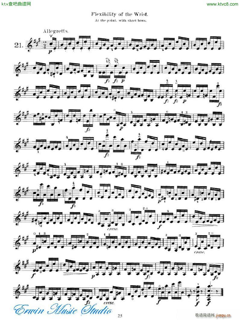 马扎斯 75首渐进式旋律练习 图书1 30首专门练习 21 40(十字及以上)5