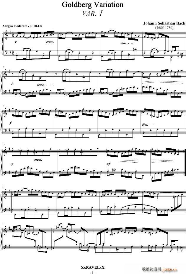 Goldberg Variation(十字及以上)1