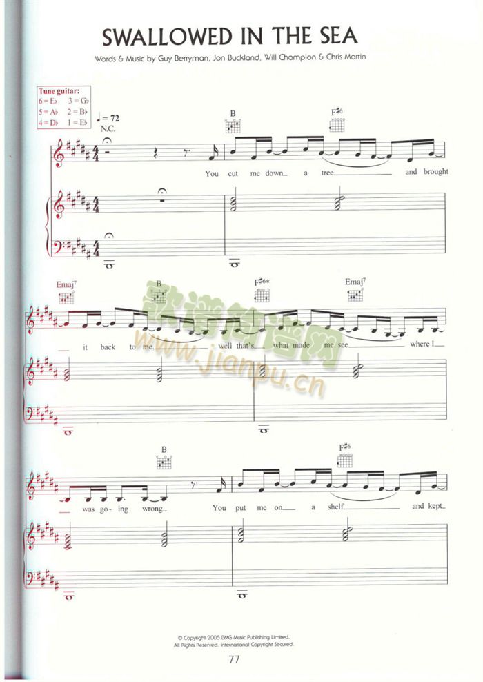 SWALLOWEDINTHESEA(吉他谱)1