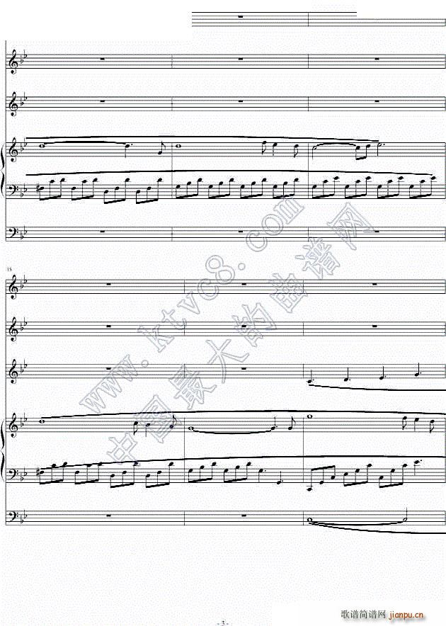 记忆 memory(钢琴谱)3